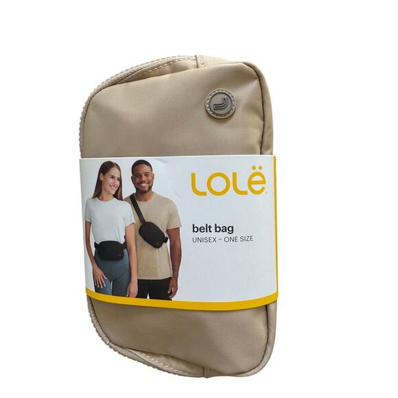 NEW!! LOLE belt bag/sling bag, Tan colored small purse - Picture 1 of 6